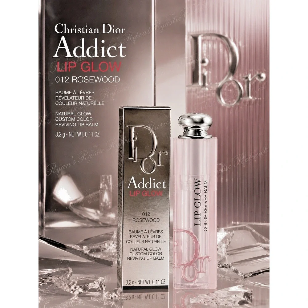 DIOR - Addict lip Glow - Shade: 012 Rosewood - 0.11 oz/ 3.2 g